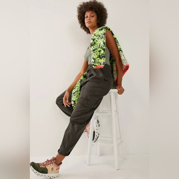 Agolde Dark Grey Barrel Leg Grunce Mila Utility High Waisted Pants Size 28 - Picture 2 of 12